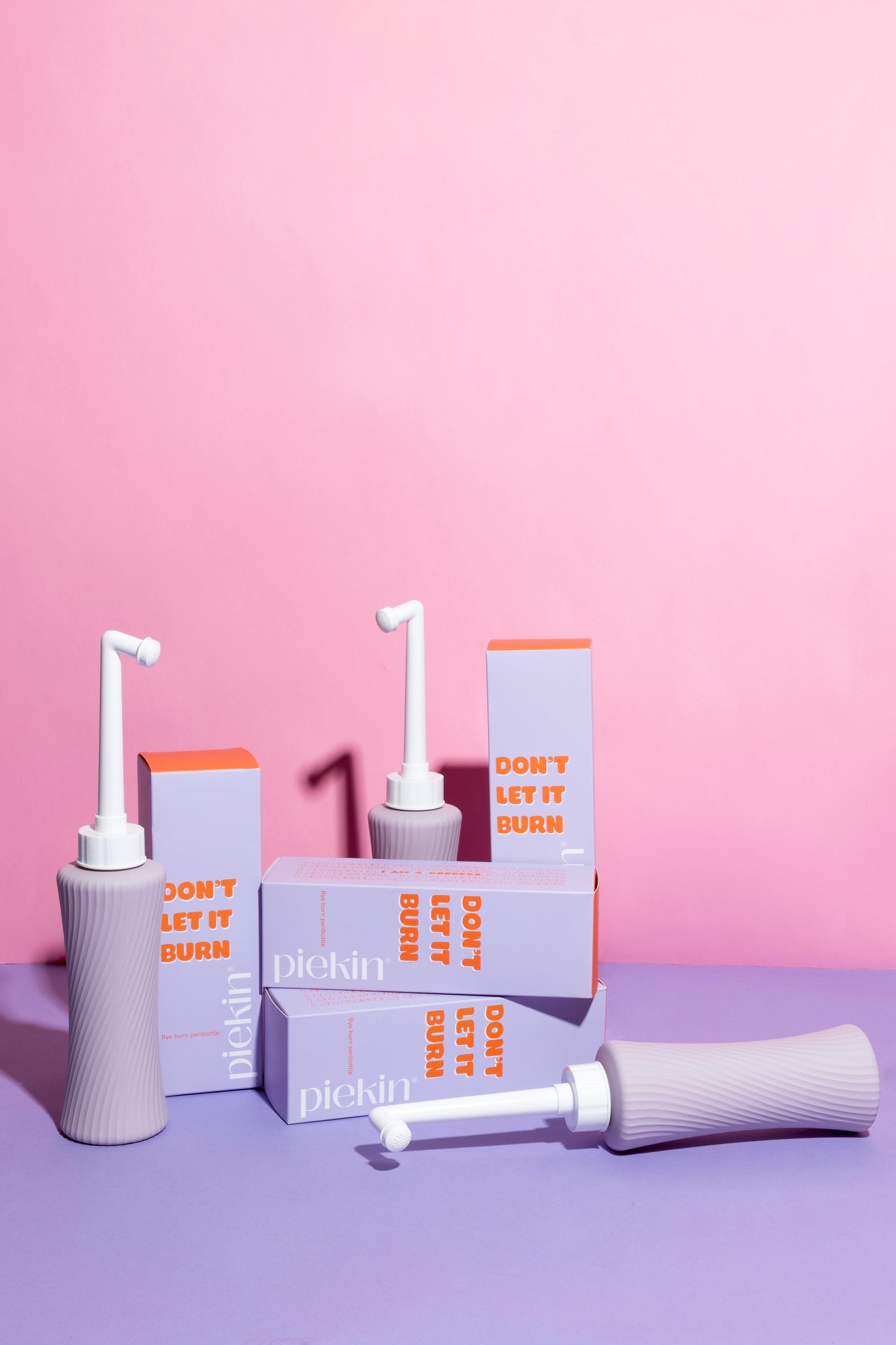 Bye Burn Peribottle of Piekin, The Cool Couchie Club. Don't Let it Burn Packaging